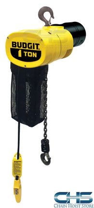 1 Ton Budgit Man Guard Electric Chain Hoist - 8 fpm